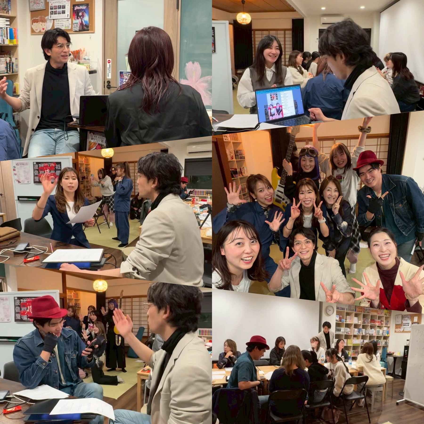 Creators Campの交流会でフィードバックを受ける様子